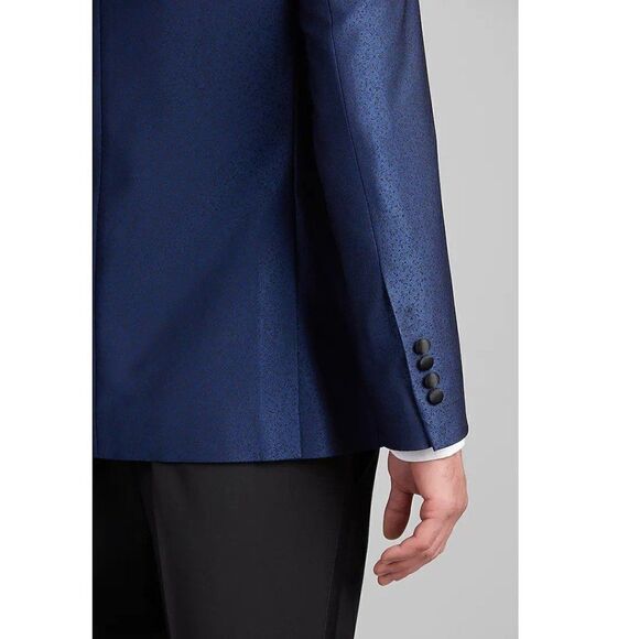 44L‎ JOS A BANK Tailored Fit Satin Shawl Lapel Jacquard Dinner Jacket C080654 - Picture 2 of 8